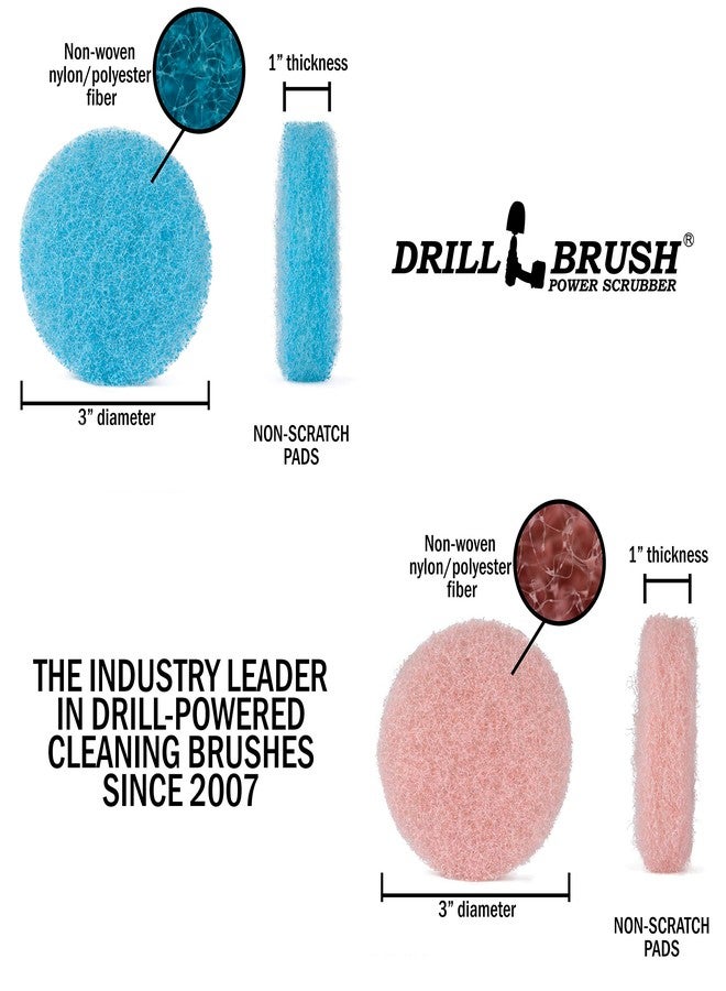 Drillbrush Power Scumbusting Scrubbing Pads Bathroom Surfaces Shower Tubs Tile - Image 5